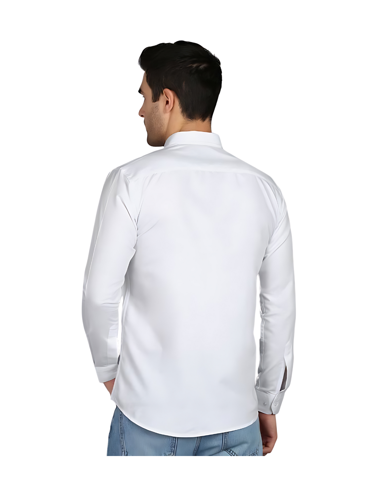 Men Slim Fit Solid Spread Collar Formal Shirt - Image 2